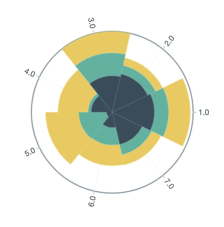 Canvas polar chart